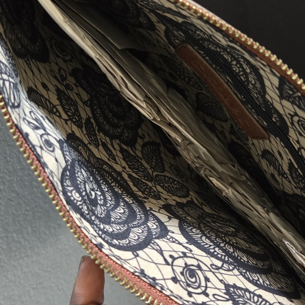 Patchwork Leather Clutch - image 3